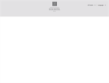 Tablet Screenshot of domhotel.com